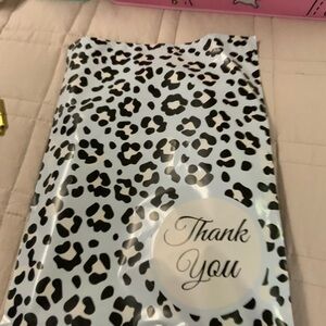 20 - Leopard Print Thank You Poly Mailers